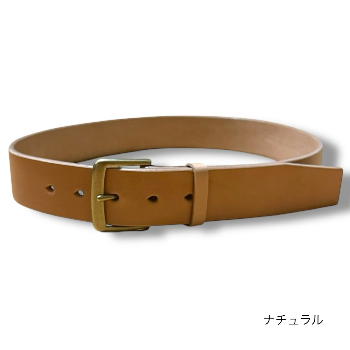 画像4: Classic Raw 40 /クラシックロウ40mm幅ベルト/栃木レザー/サドルレザー/メンズ/レディース (4)