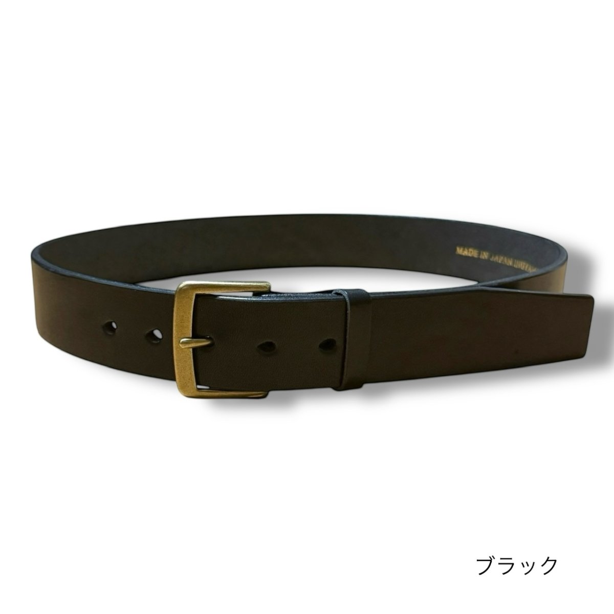 画像2: Classic Raw 40 /クラシックロウ40mm幅ベルト/栃木レザー/サドルレザー/メンズ/レディース (2)