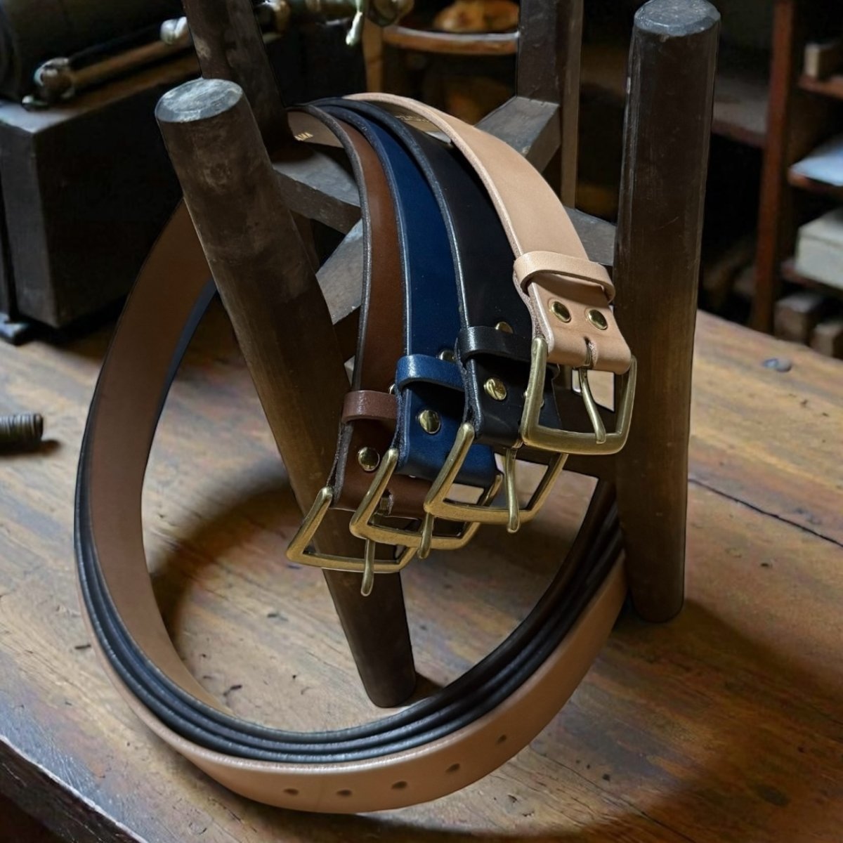 画像1: Classic Raw 40 /クラシックロウ40mm幅ベルト/栃木レザー/サドルレザー/メンズ/レディース (1)