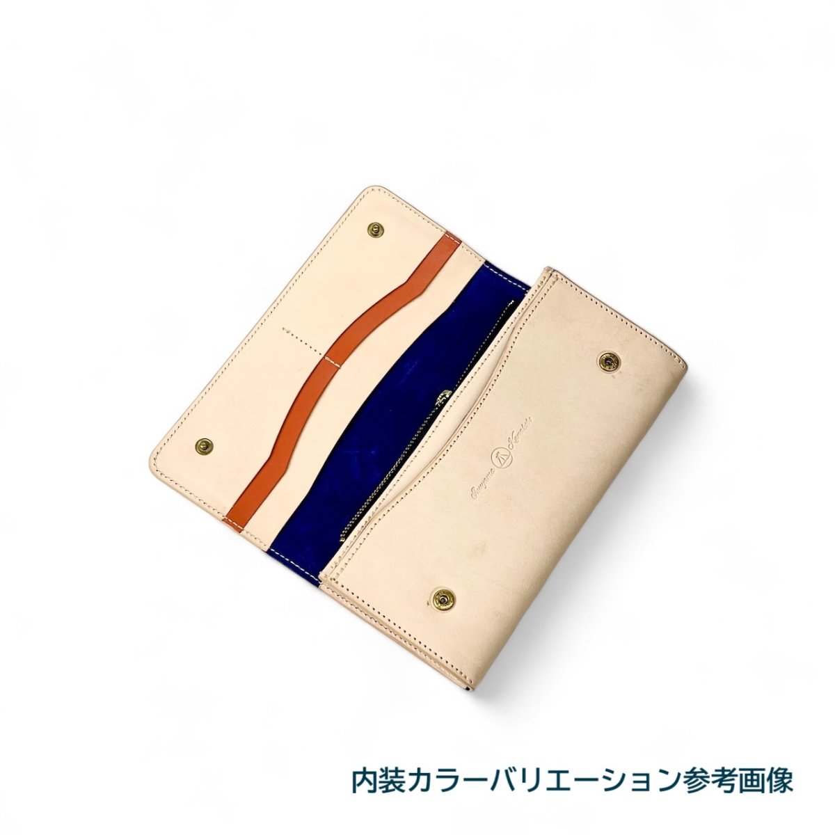 画像19: 10カラー/国産ヌメ革ロングウォレット/（送料無料） (19)