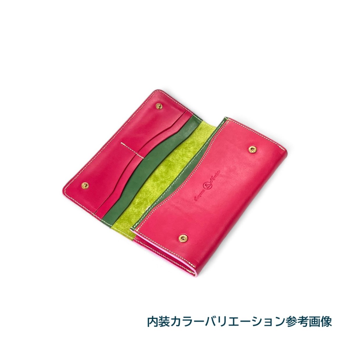 画像21: 10カラー/国産ヌメ革ロングウォレット/（送料無料） (21)