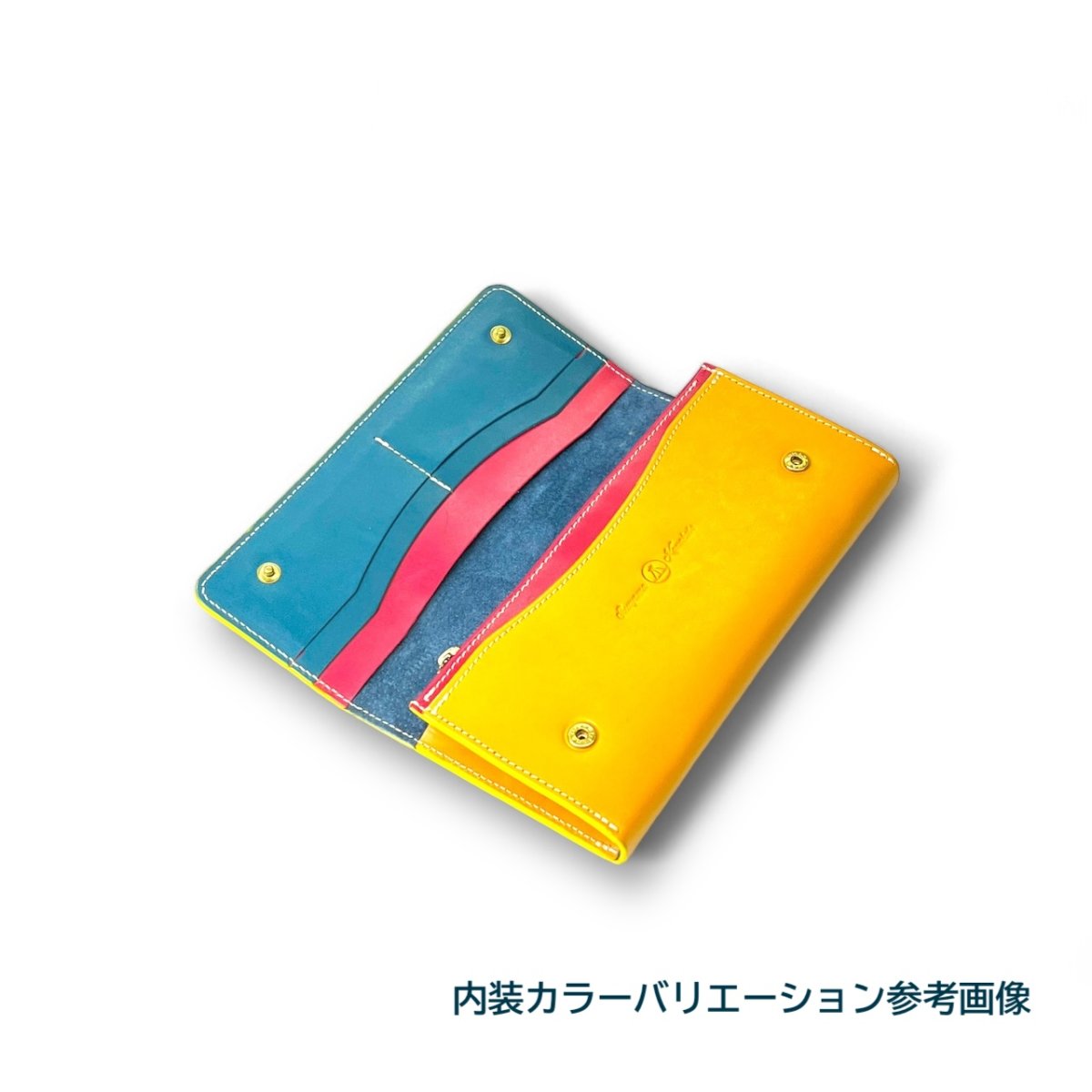 画像14: 10カラー/国産ヌメ革ロングウォレット/（送料無料） (14)