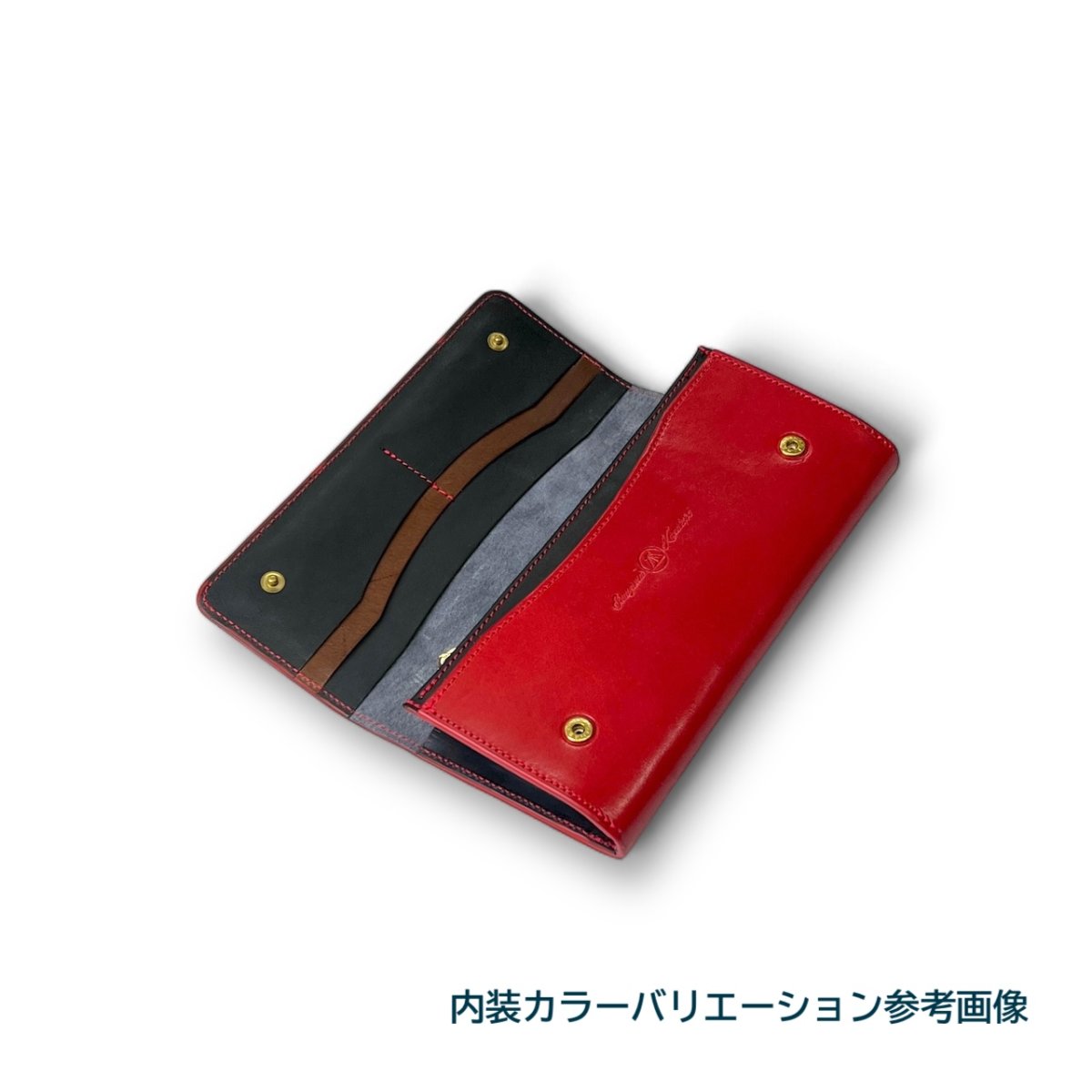 画像12: 10カラー/国産ヌメ革ロングウォレット/（送料無料） (12)