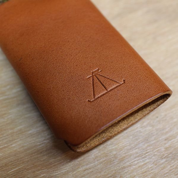 4カラー栃木レザー/三角フラップキーケース ※スマートキー対応