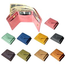 画像1: 【MOZUPEAK 】VELARE /ミニマムウォレット/８カラー/３つ折り財布（送料無料） (1)