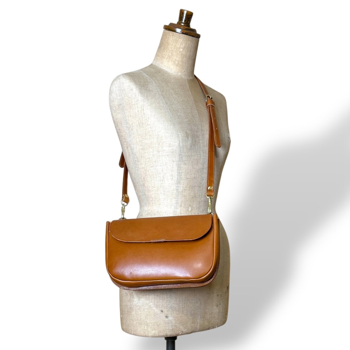 画像5: 5カラー/栃木オイルレザー/パーテーションショルダーバッグ/(送料無料) (5)