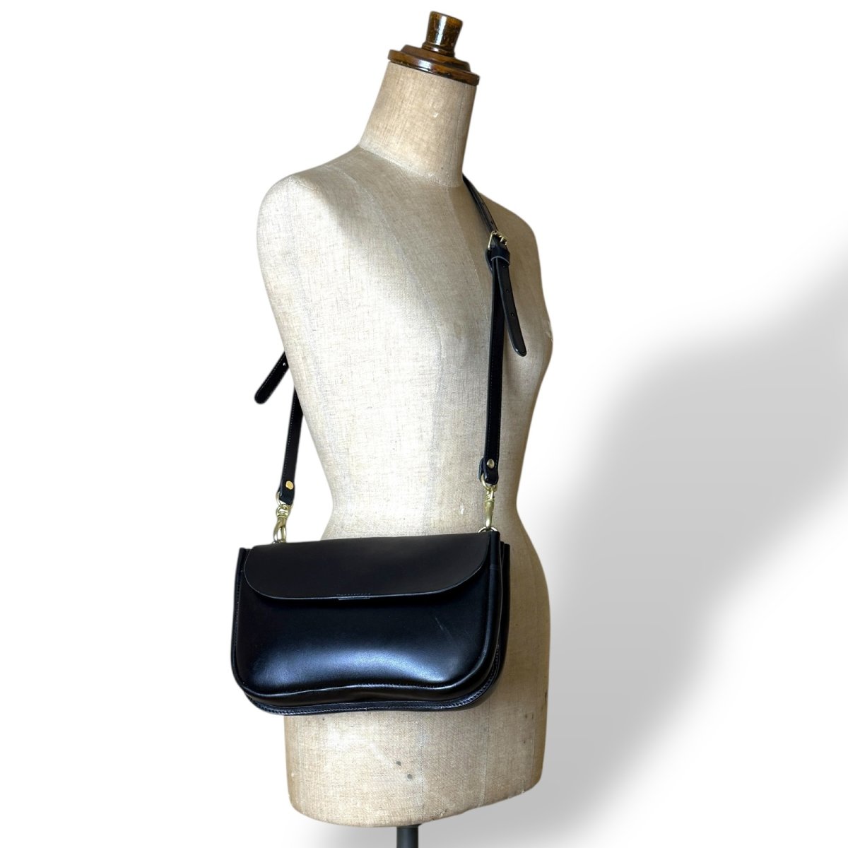 画像9: 5カラー/栃木オイルレザー/パーテーションショルダーバッグ/(送料無料) (9)