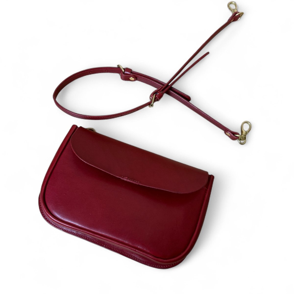 画像20: 5カラー/栃木オイルレザー/パーテーションショルダーバッグ/(送料無料) (20)