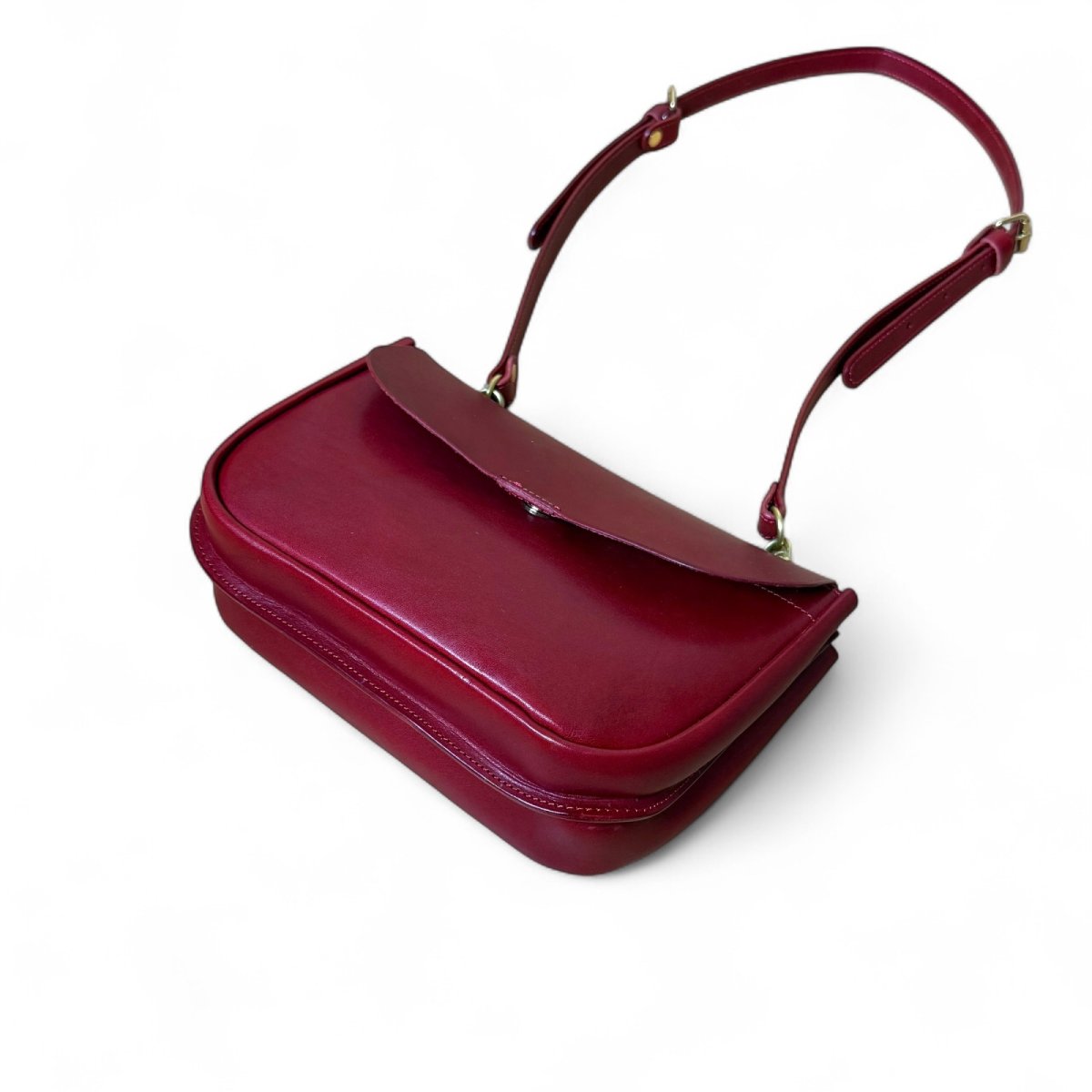 画像17: 5カラー/栃木オイルレザー/パーテーションショルダーバッグ/(送料無料) (17)