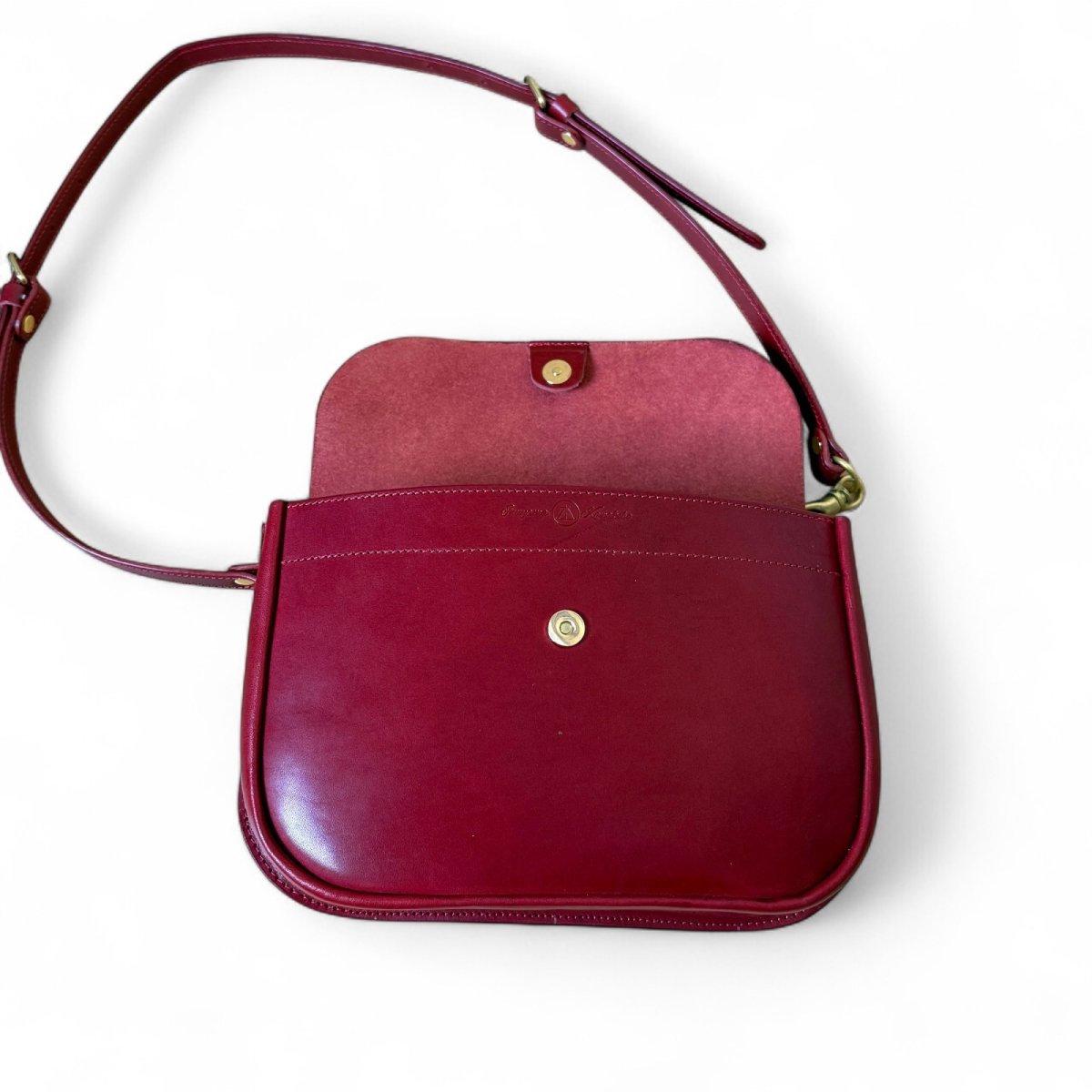 画像18: 5カラー/栃木オイルレザー/パーテーションショルダーバッグ/(送料無料) (18)