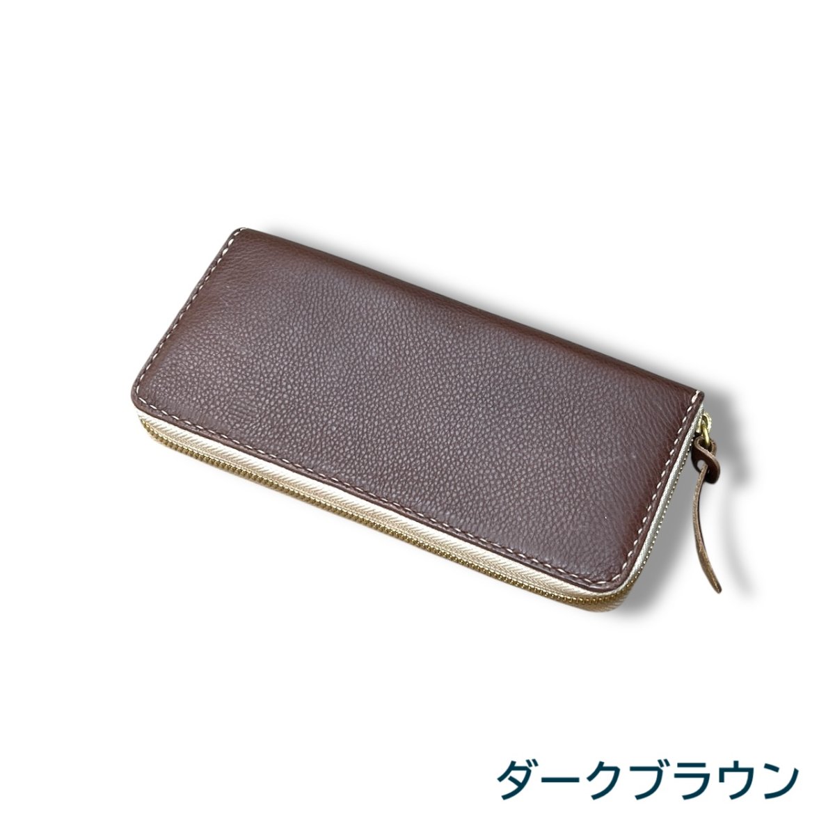 画像3: ラウンドファスナーロングウォレット／イタリア産アリゾナレザー（送料無料） (3)