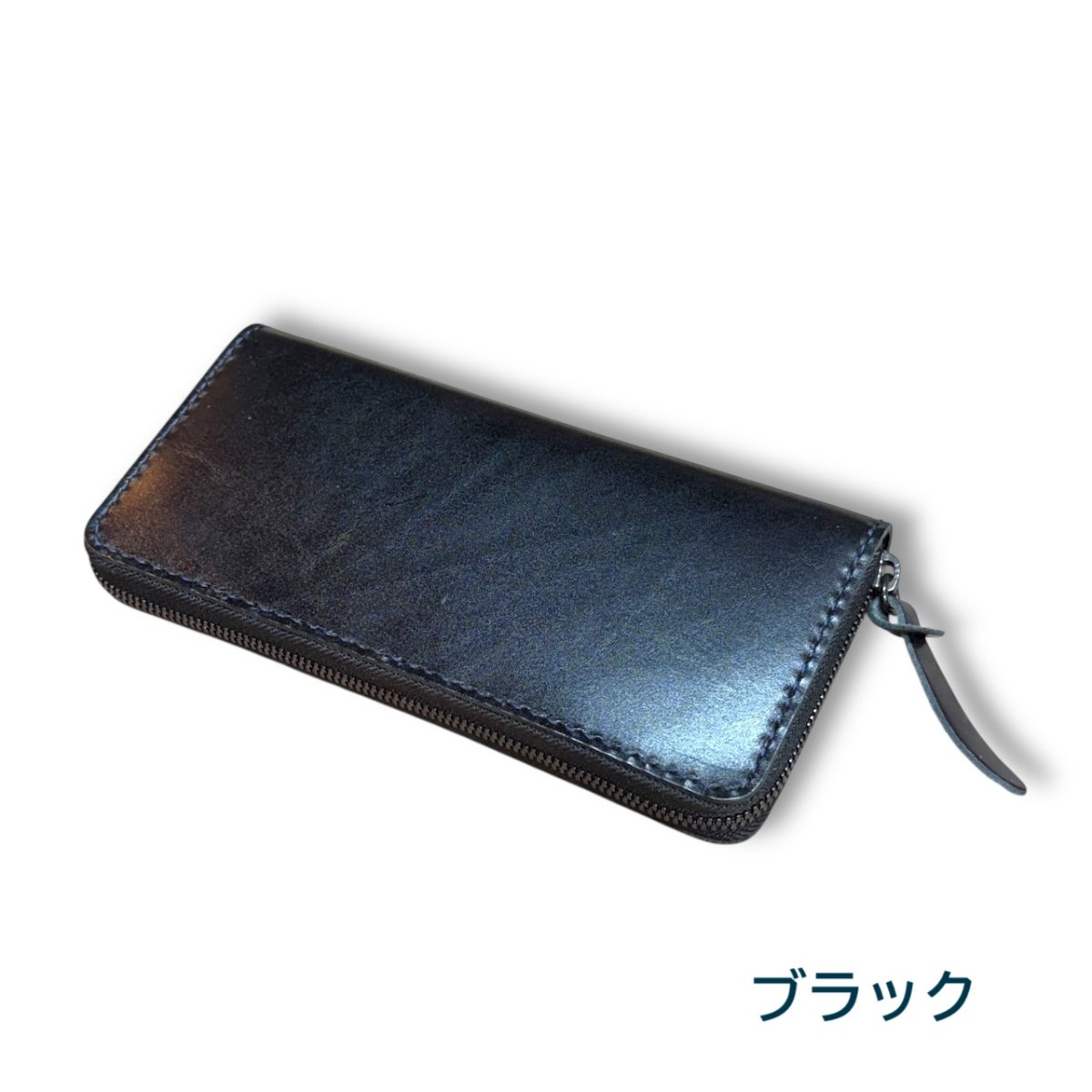 画像2: ラウンドファスナーロングウォレット／ベルギー産ルガトショルダーレザー（送料無料） (2)