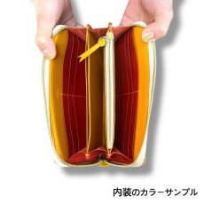 画像28: ラウンドファスナーロングウォレット／イタリア産アリゾナレザー（送料無料） (28)