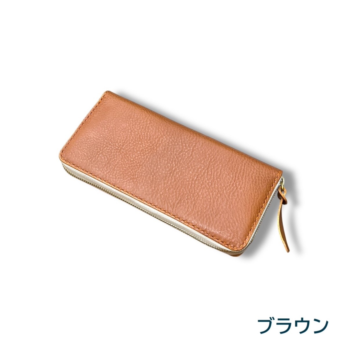 画像4: ラウンドファスナーロングウォレット／イタリア産アリゾナレザー（送料無料） (4)