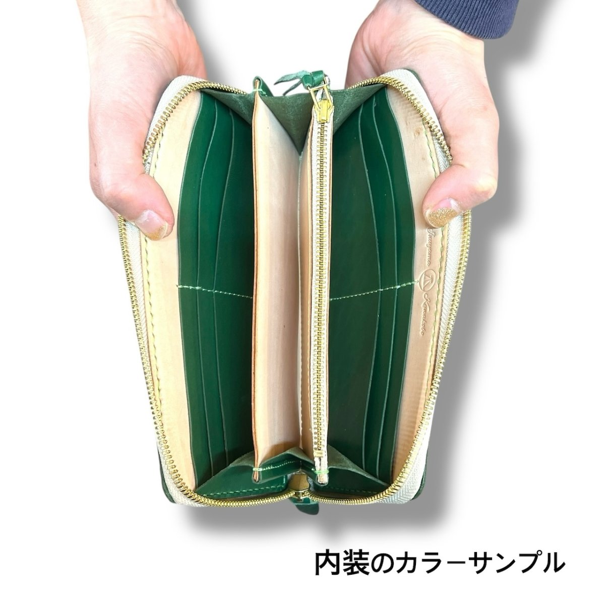 画像25: ラウンドファスナーロングウォレット／ベルギー産ルガトショルダーレザー（送料無料） (25)