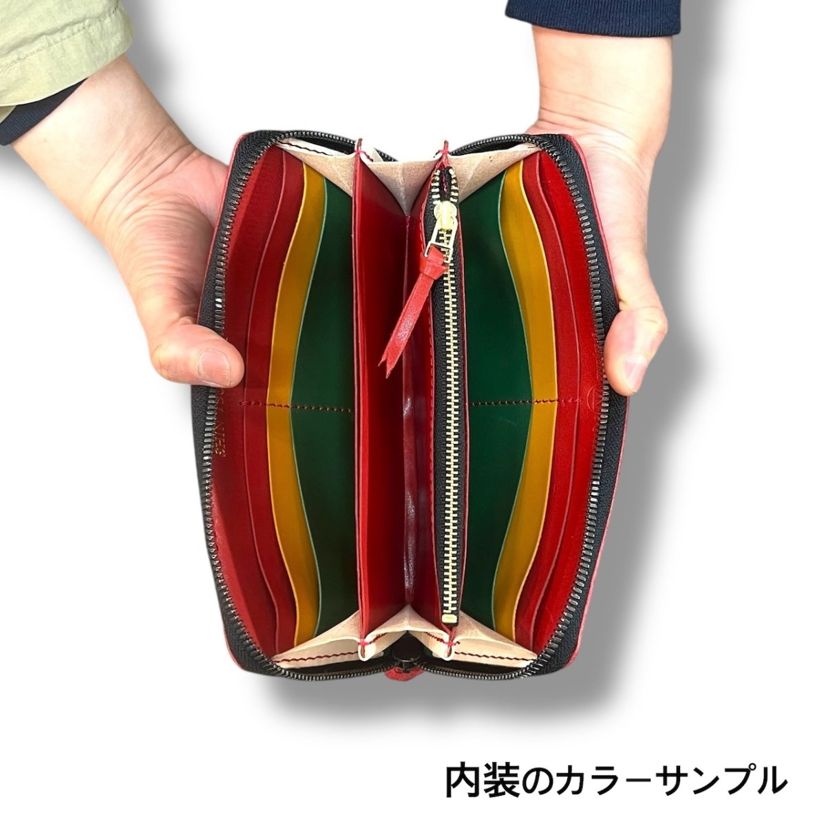 画像19: ラウンドファスナーロングウォレット／ベルギー産ルガトショルダーレザー（送料無料） (19)