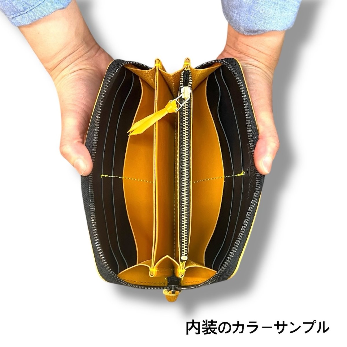 画像17: ラウンドファスナーロングウォレット／ベルギー産ルガトショルダーレザー（送料無料） (17)