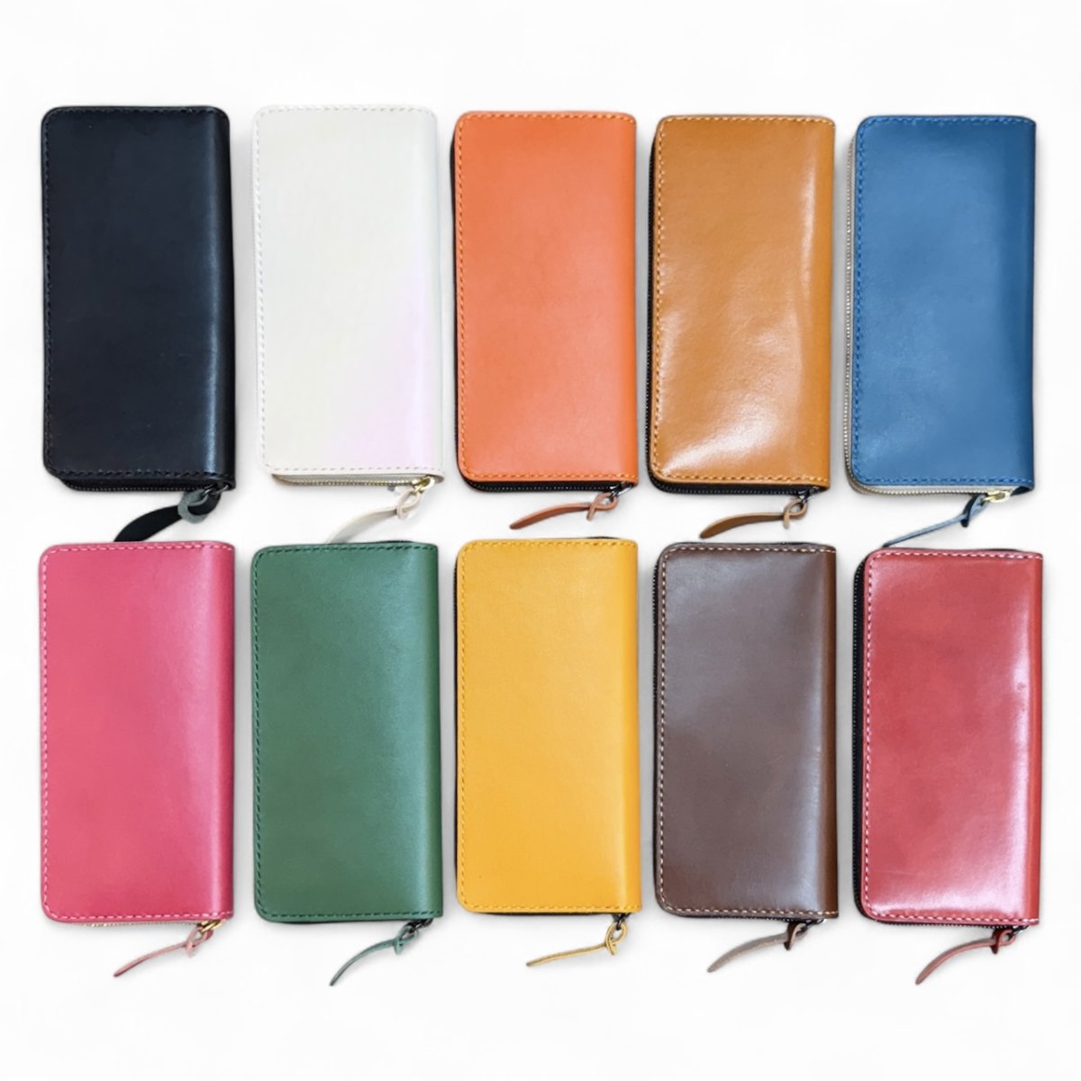 画像2: ラウンドファスナーロングウォレット／日本産フルタンニンレザー（送料無料） (2)