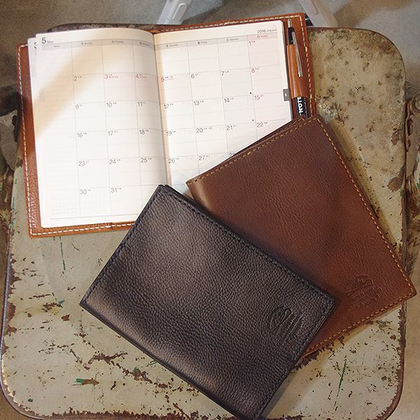 7カラーイタリアンレザー/B6手帳＆B6ノートレザーカバー併用タイプ - 犬山革工房 vinculum leather