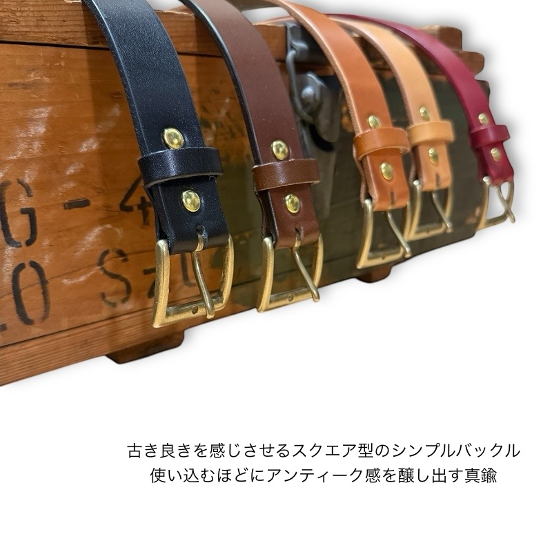 画像7: Heritage Raw 30 /ヘリテージロウ30mm幅ベルト/栃木レザー/オイルプルアップ/メンズ/レディース (7)